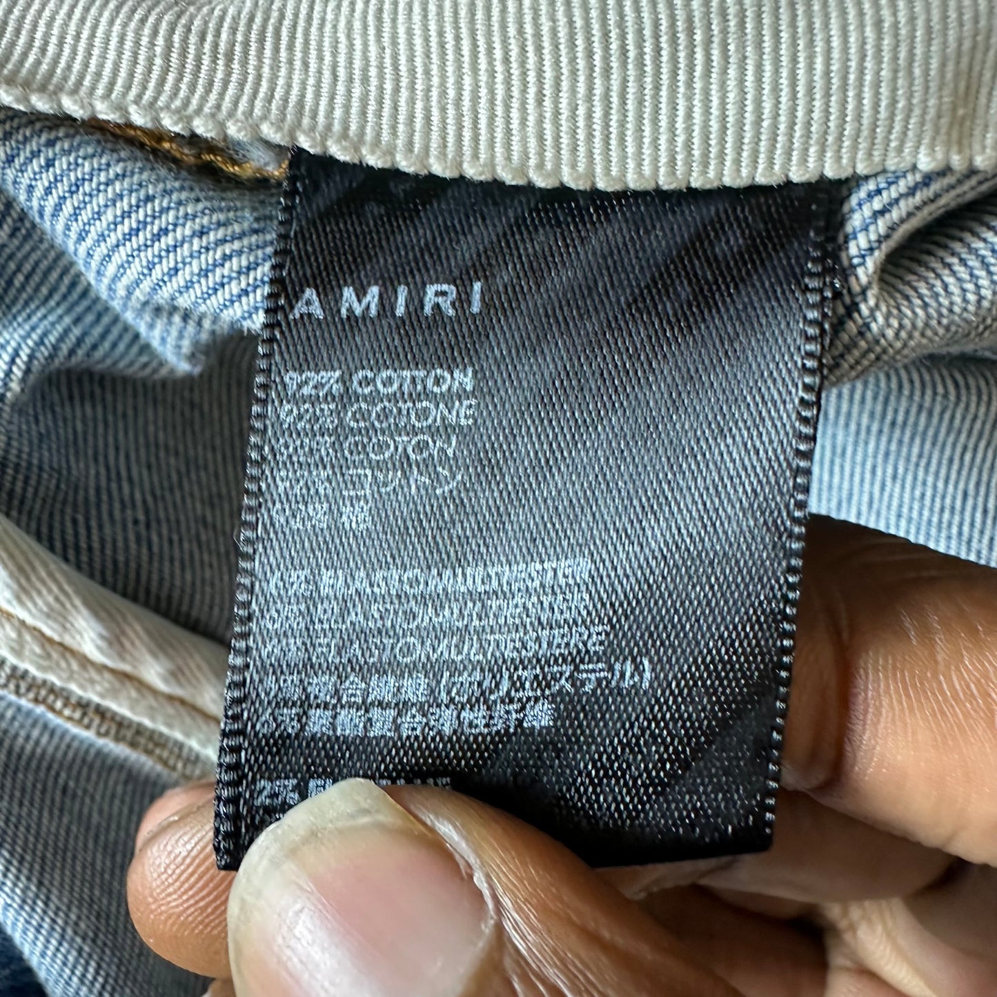 Amiri Plain Lightwash Blue Denim Jeans Sz 28