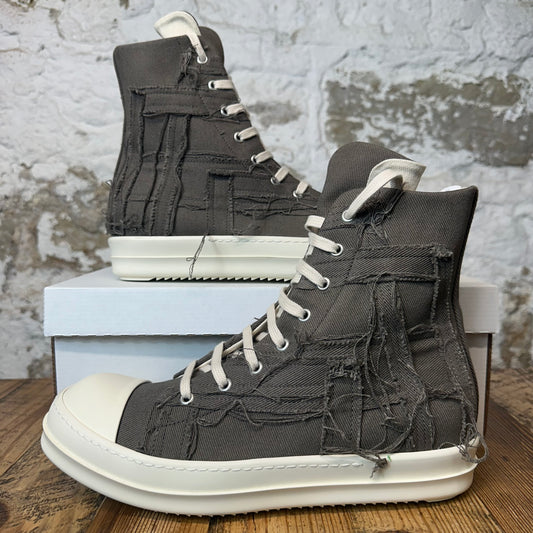 Rick Owens High Slashed Dark Dust Milk Sneaker Sz 10 (43)
