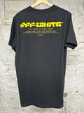 Off White Black Yellow T-Shirt Sz M