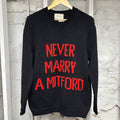 Gucci Never Marry A Mitford Black Crewneck Sz M