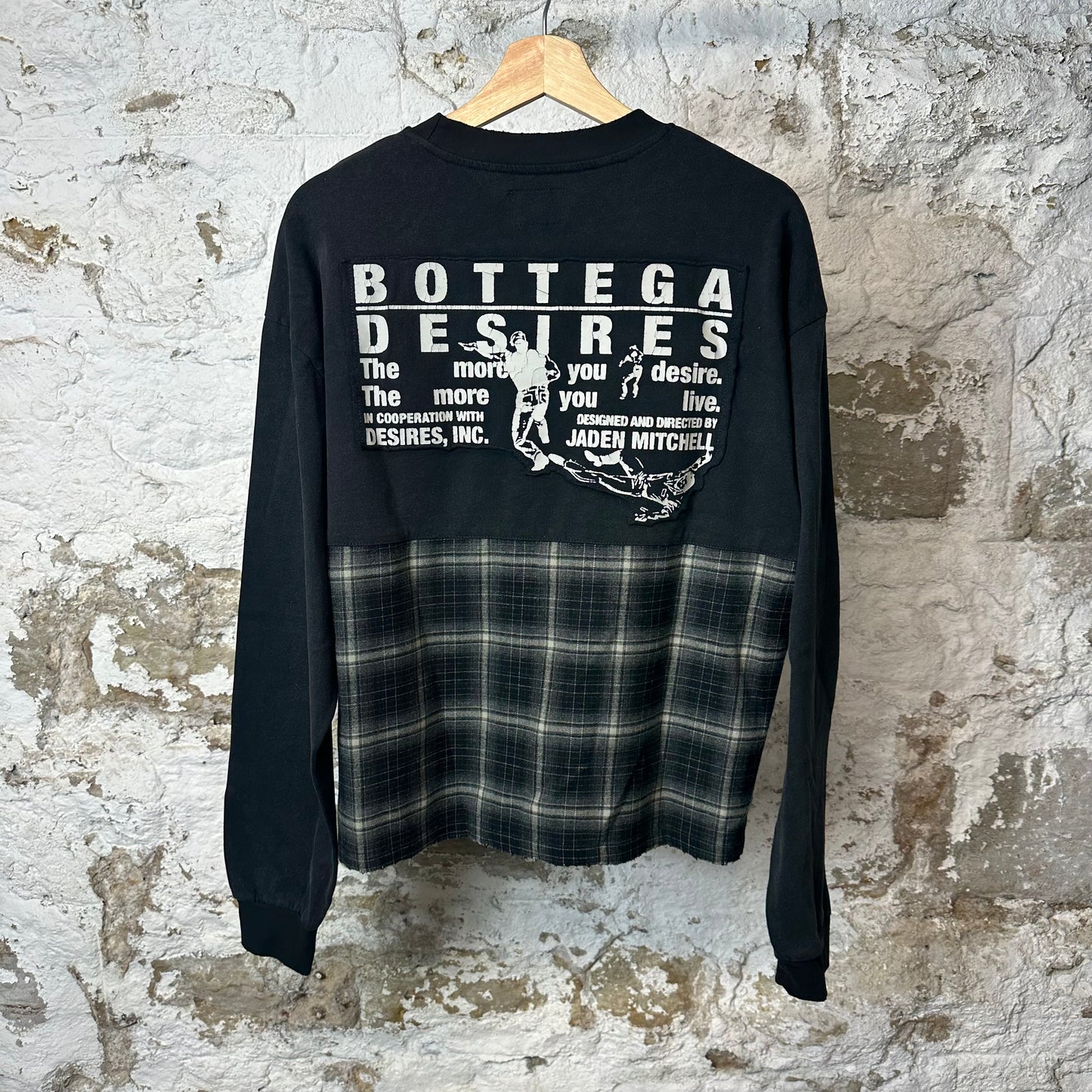 Bottega Desires Hybrid Flannel L/s Black Sz M