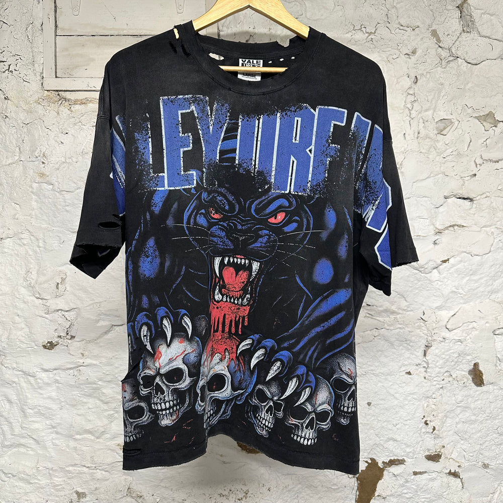 Vale Big Panther Black T-Shirt Sz L