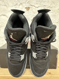 Air Jordan 4 Black Canvas Sz 11