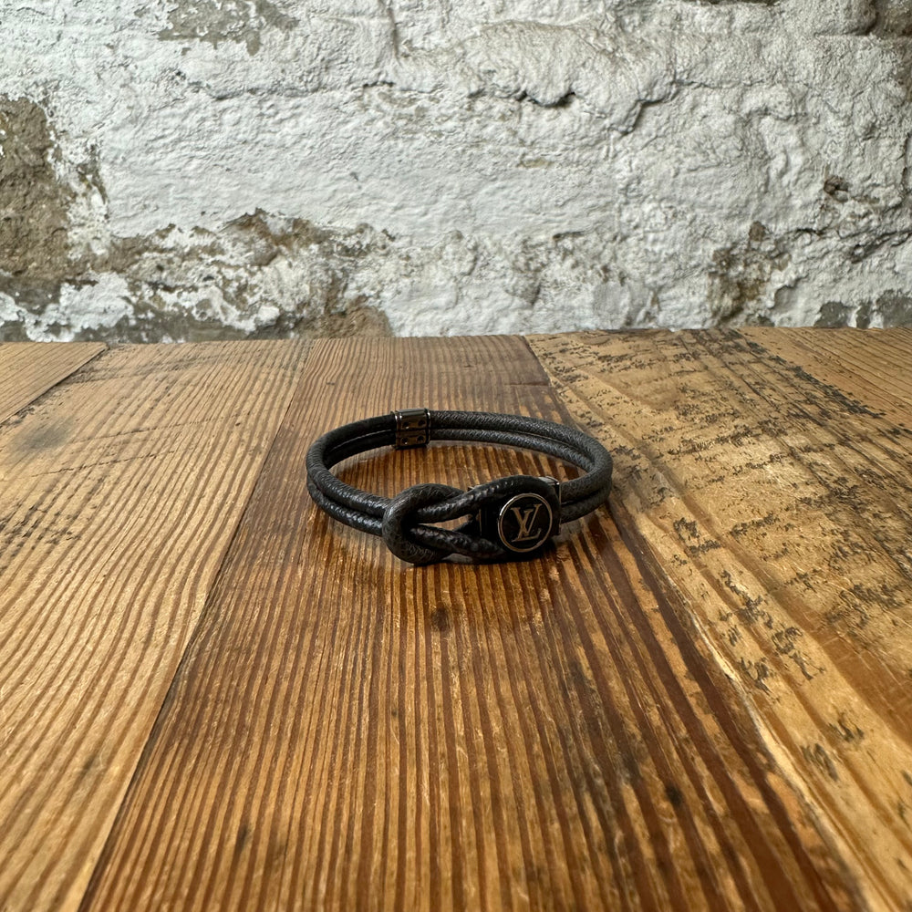 Louis Vuitton Graphite Double Keep It Bracelet W/ Box