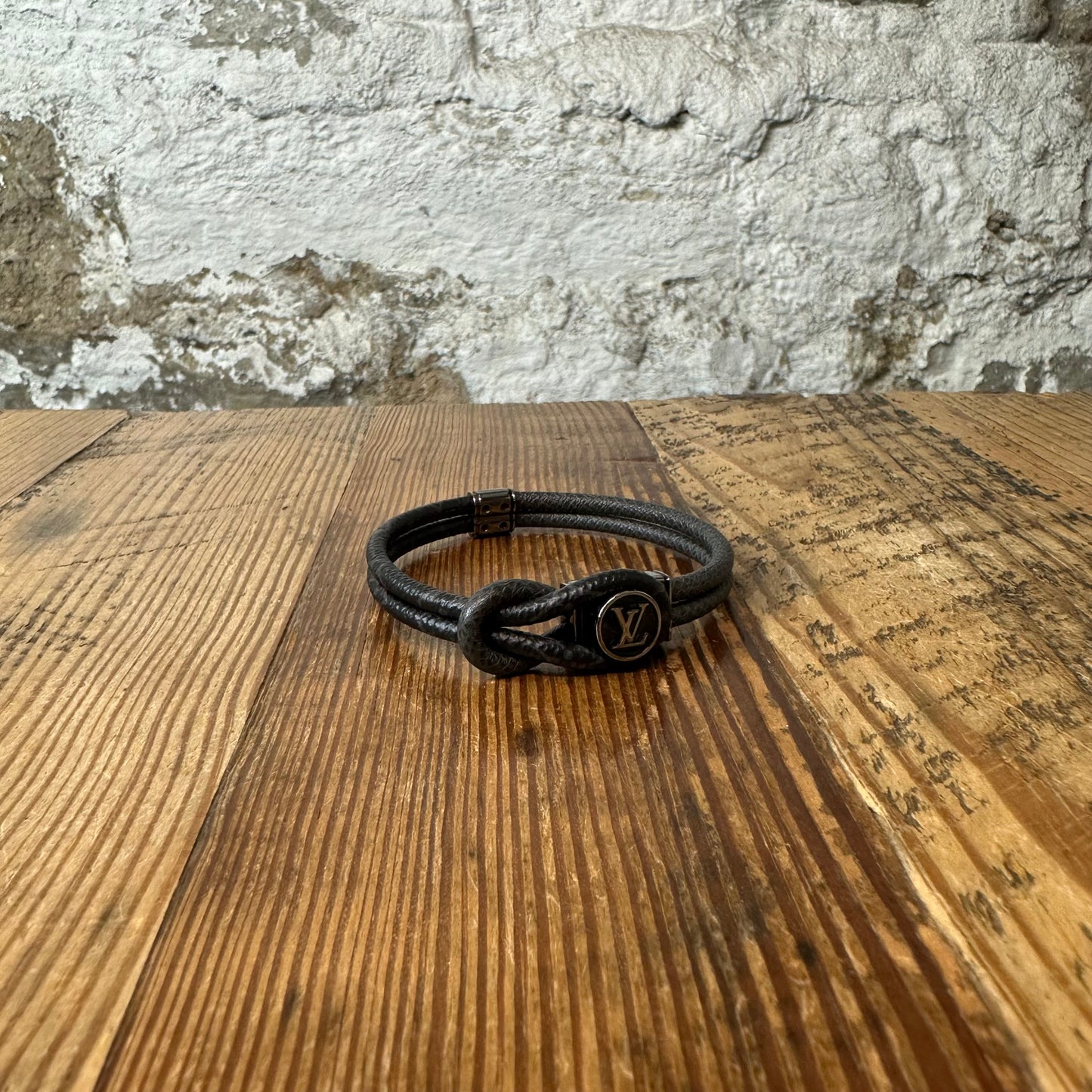 Louis Vuitton Graphite Double Keep It Bracelet W/ Box