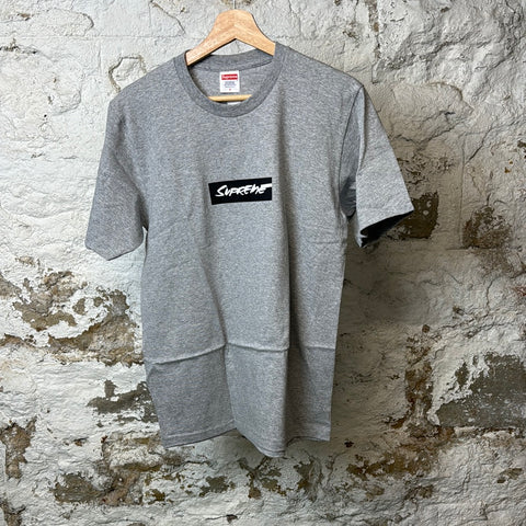 Supreme Futura Grey Box Logo T-Shirt Sz S DS
