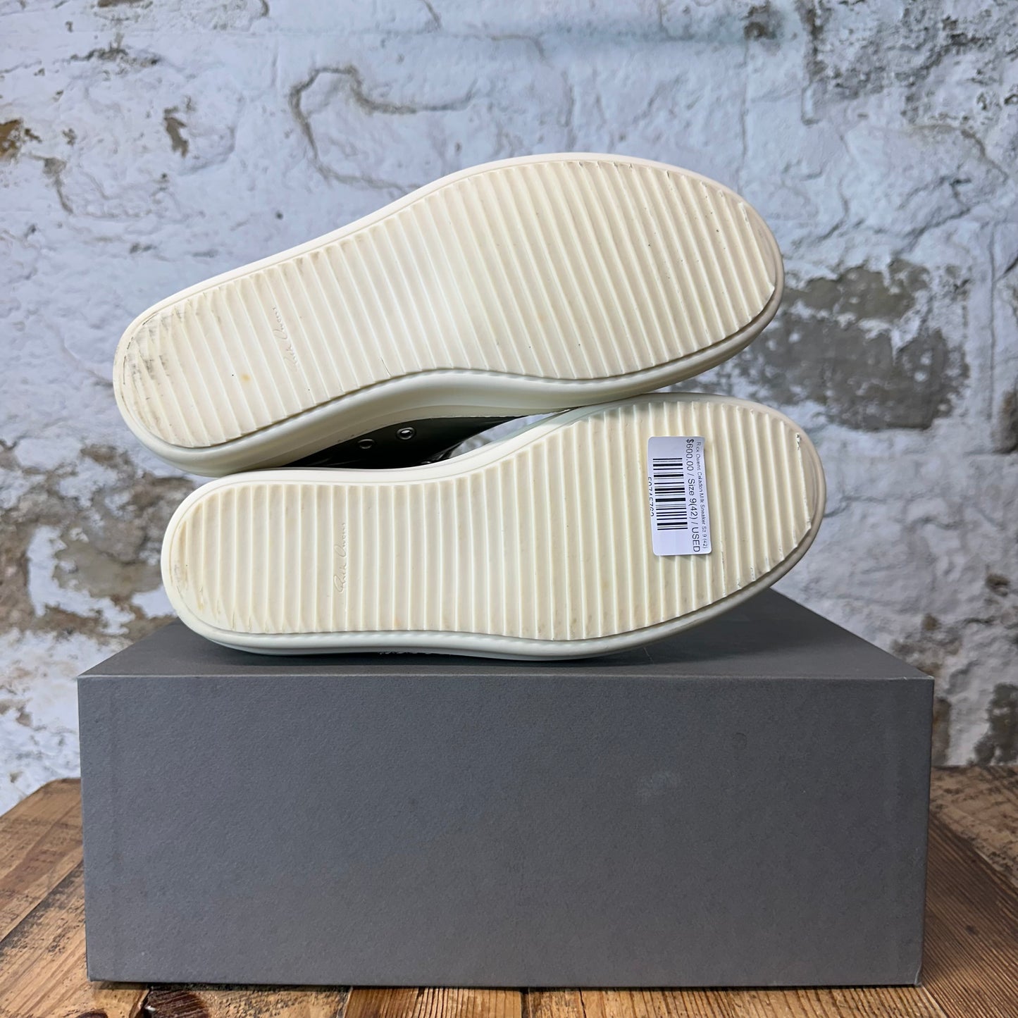 Rick Owens Celadon Milk Sneaker Sz 9 (42)