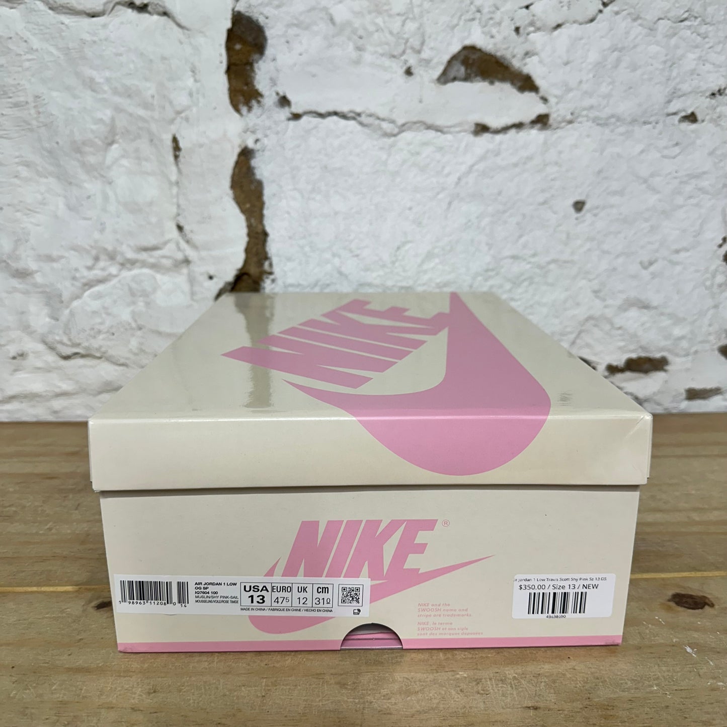 Air Jordan 1 Low Travis Scott Shy Pink Sz 13 DS