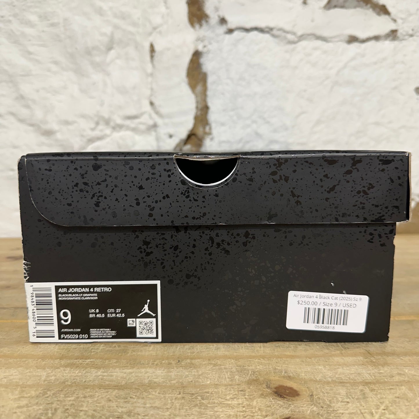 Air Jordan 4 Black Cat (2025) Sz 9