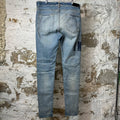 Amiri MX1 Denim Spell Blue Denim Jeans Sz 36