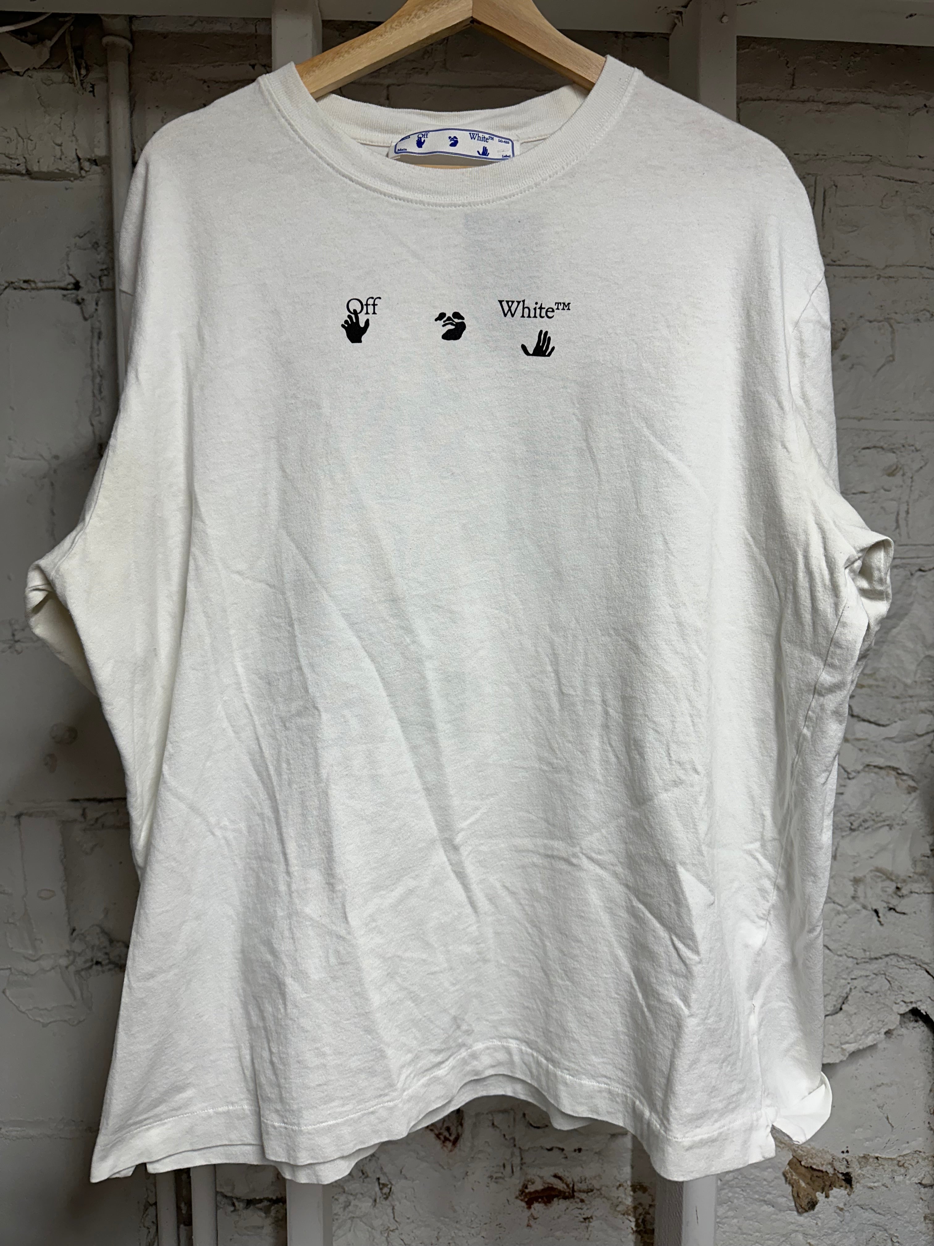 Off-White Arrows White T-Shirt Sz L