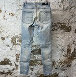 Amiri MX1 Tie Dye Patches Blue Denim Jeans Sz 29