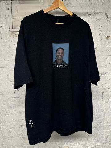 Travis Scott Its Miami Black T-Shirt Sz 2XL