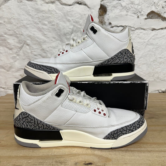 Air Jordan 3 White Cement Reimagined Sz 12