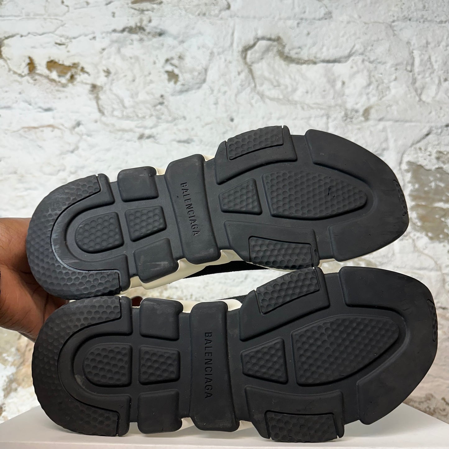 Balenciaga Sock Runner Black White Sneaker Sz 10 (43)
