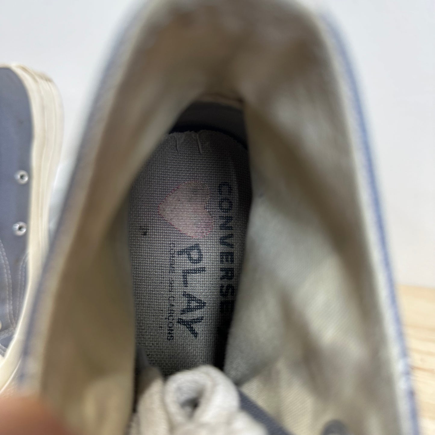 Converse CDG Grey Sz 6
