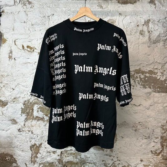 Palm Angels Black AOP T-shirt Sz XS