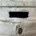 Amiri MX1 White Leather White Denim Jeans Sz 34