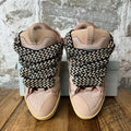 Lanvin Curb Black White Lace Pink Sneaker Sz 10 (43)
