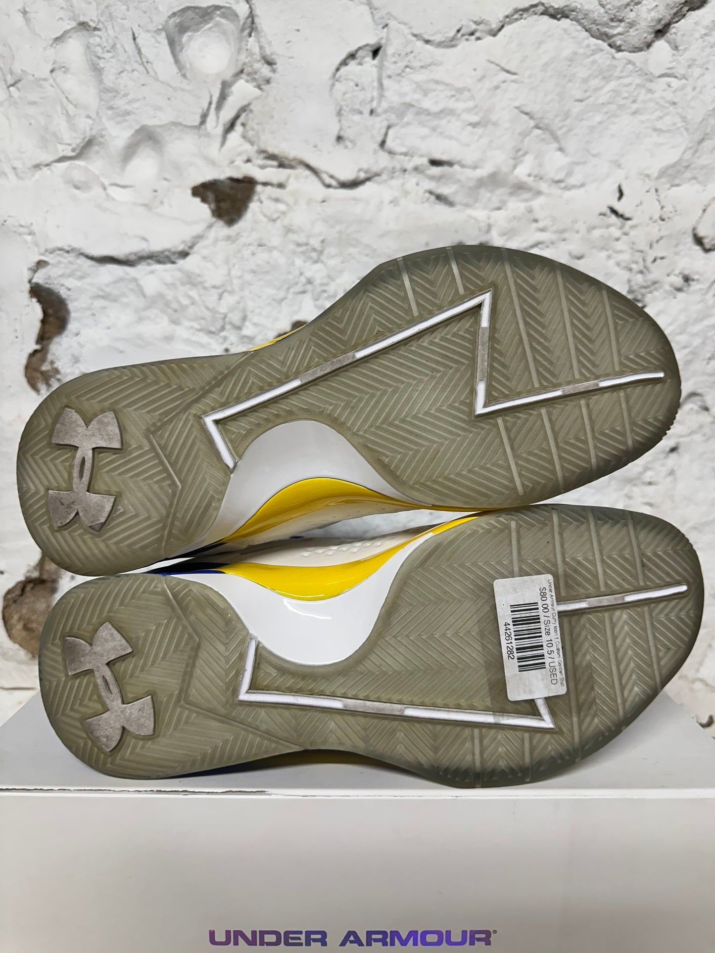 Under Armour Curry Icon 1 Custom Golden State Warriors Sz 10.5