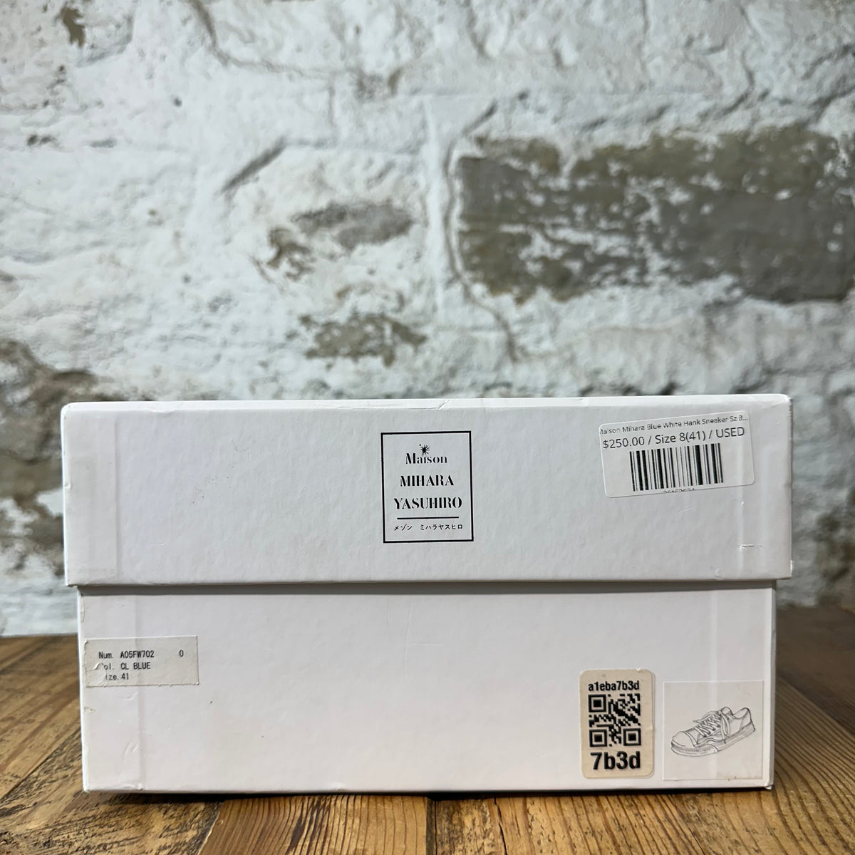 Maison Mihara Blue White Hank Sneaker Sz 8 (41)
