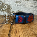 Versace Silver Medusa Blue Black Belt Sz (100/40)