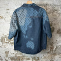 Louis Vuitton Multi Blue Denim Monogram Button Up Shirt Sz M