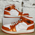 Air Jordan 1 Mid Metallic Orange Sz 15