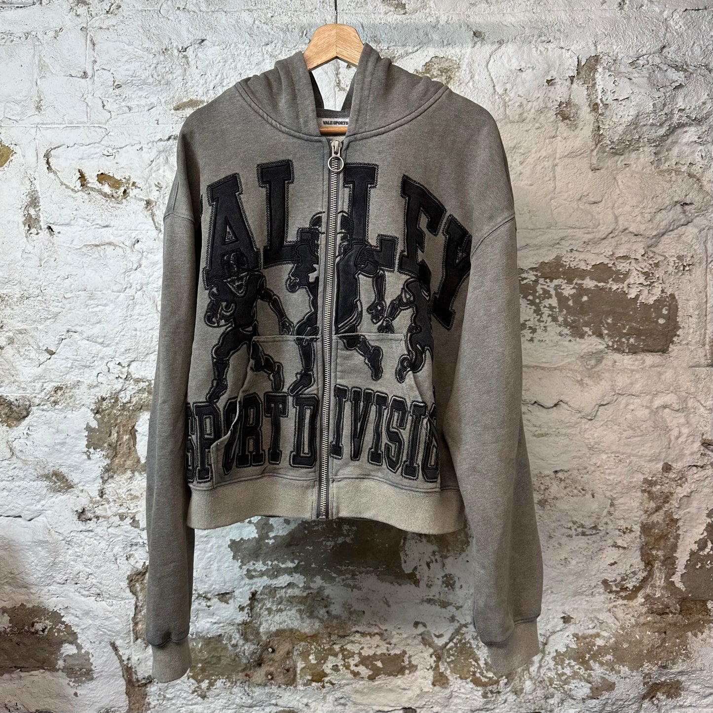 Vale Watchdog Zip Up Hoodie Gray Sz L