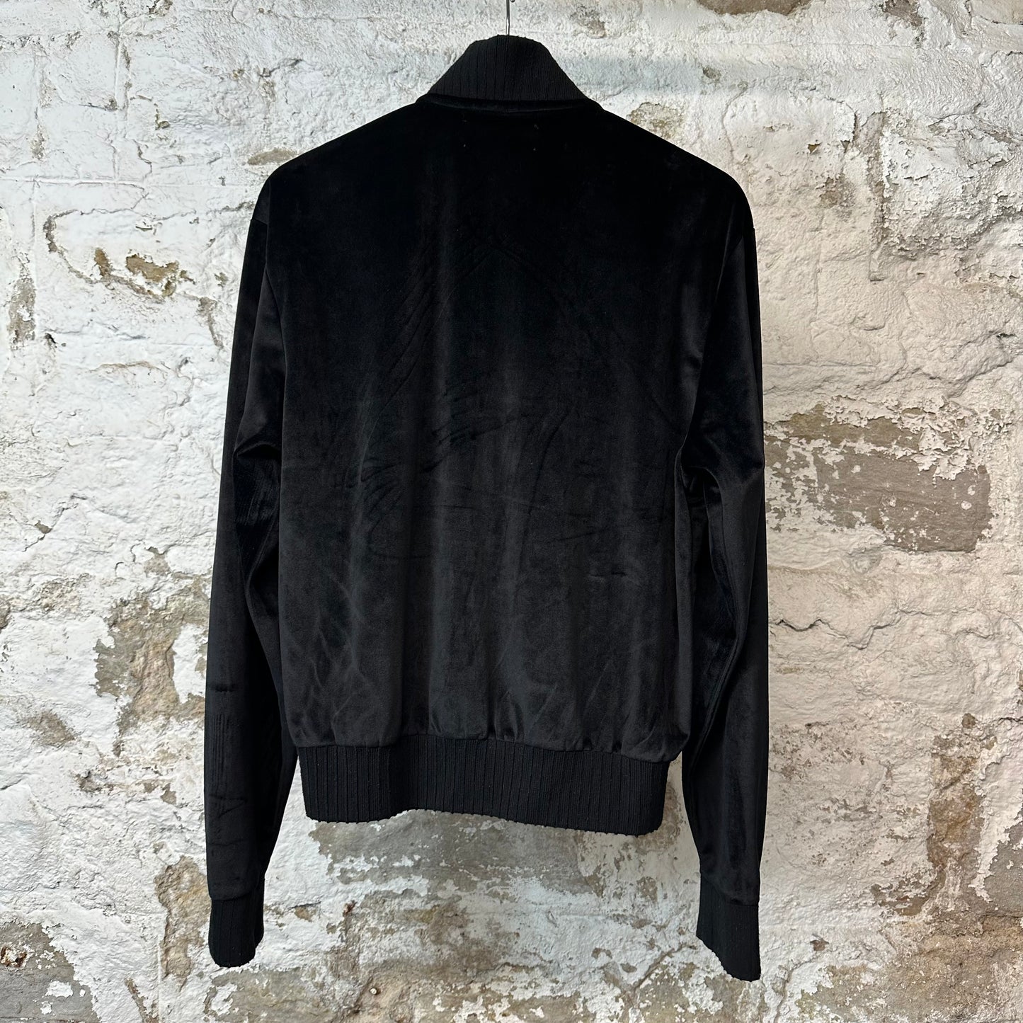 Amiri Black MA Velour Track Jacket Sz M