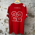 Amiri White 22 Skater T-shirt Red Sz XL