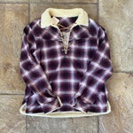 Number Nine Purple Hockey Flannel Sz M