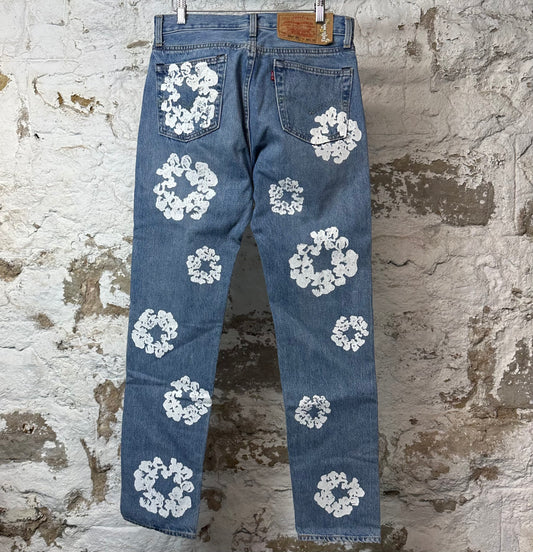 Denim Tears White CW Blue Denim Jeans Sz 30