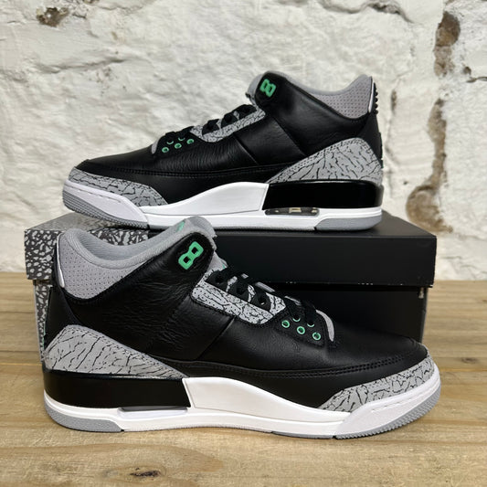 Air Jordan 3 Green Glow Sz 9 DS
