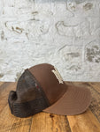 Amiri White AM Brown Trucker Hat