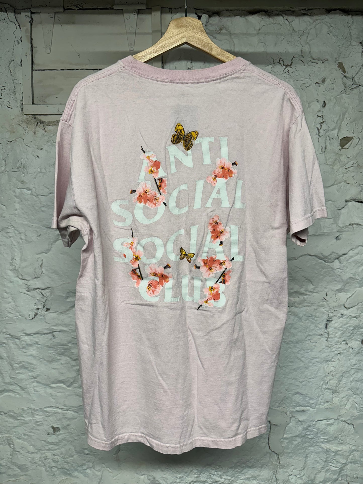 ASSC Playboy Pink Black T-Shirt Sz L