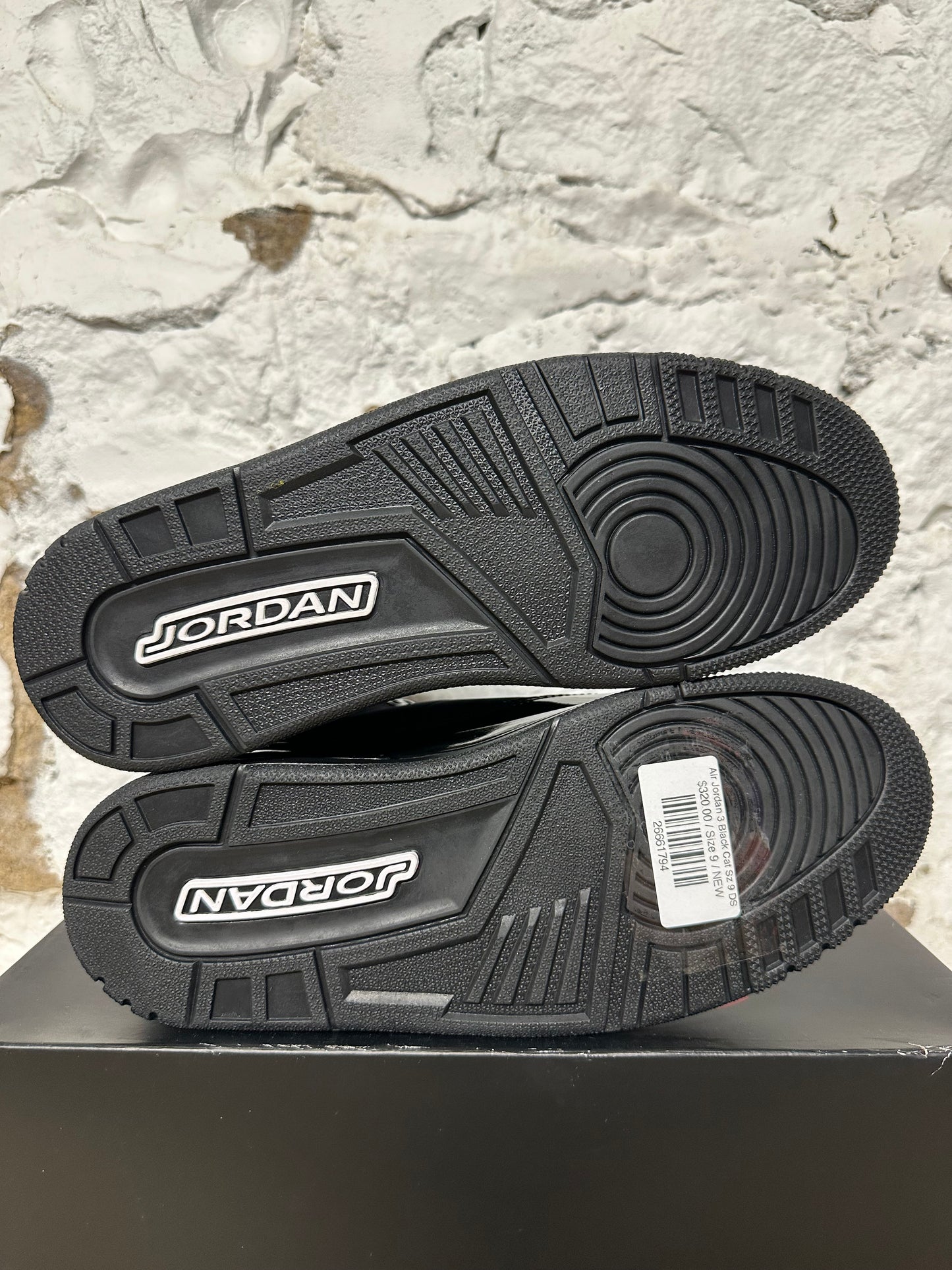 Air Jordan 3 Black Cat Sz 9 DS