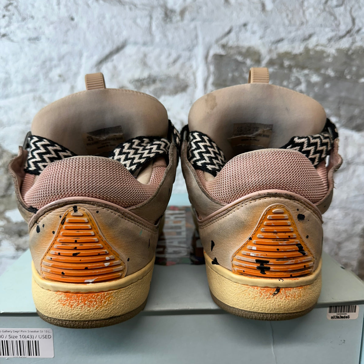 Lanvin Curb Gallery Dept. Pink Sneaker Sz 10 (43)