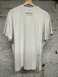 Kaws Globe White T-Shirt Sz XL