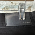 Amiri Red Velour Stripe Black Denim Jeans Sz 32
