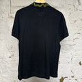 Gucci Snake Collar Black Polo Shirt Sz XL