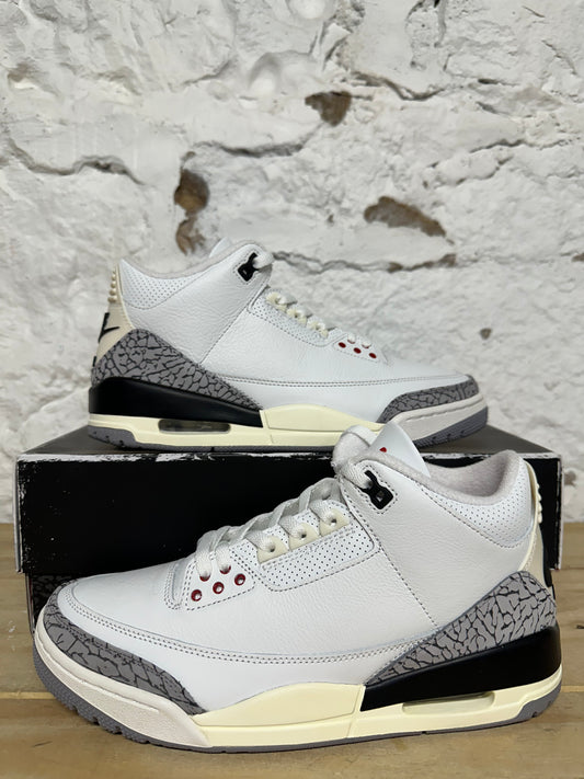 Air Jordan 3 White Cement Reimagined Sz 9
