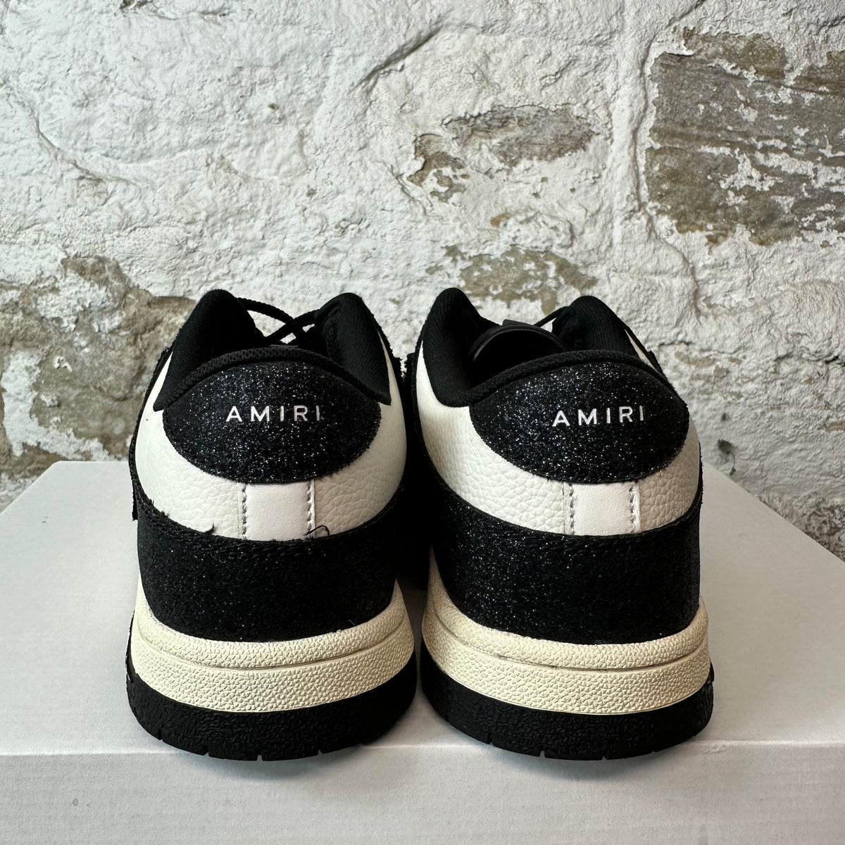 Amiri Black Glitter Skeleton Black White Sneaker Sz 11 (44)