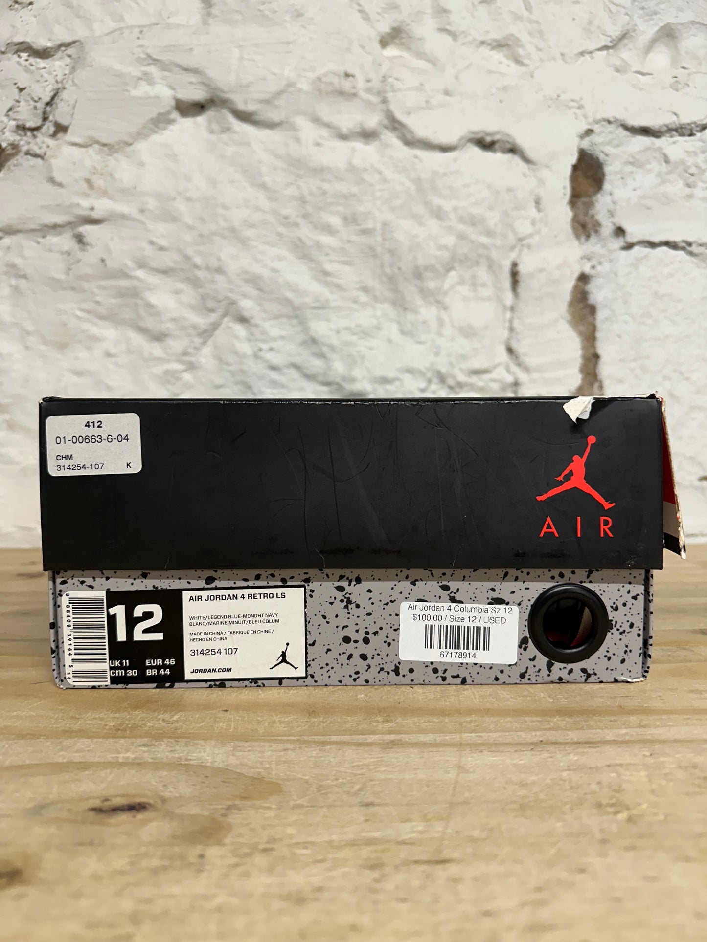 Air Jordan 4 Columbia Sz 12