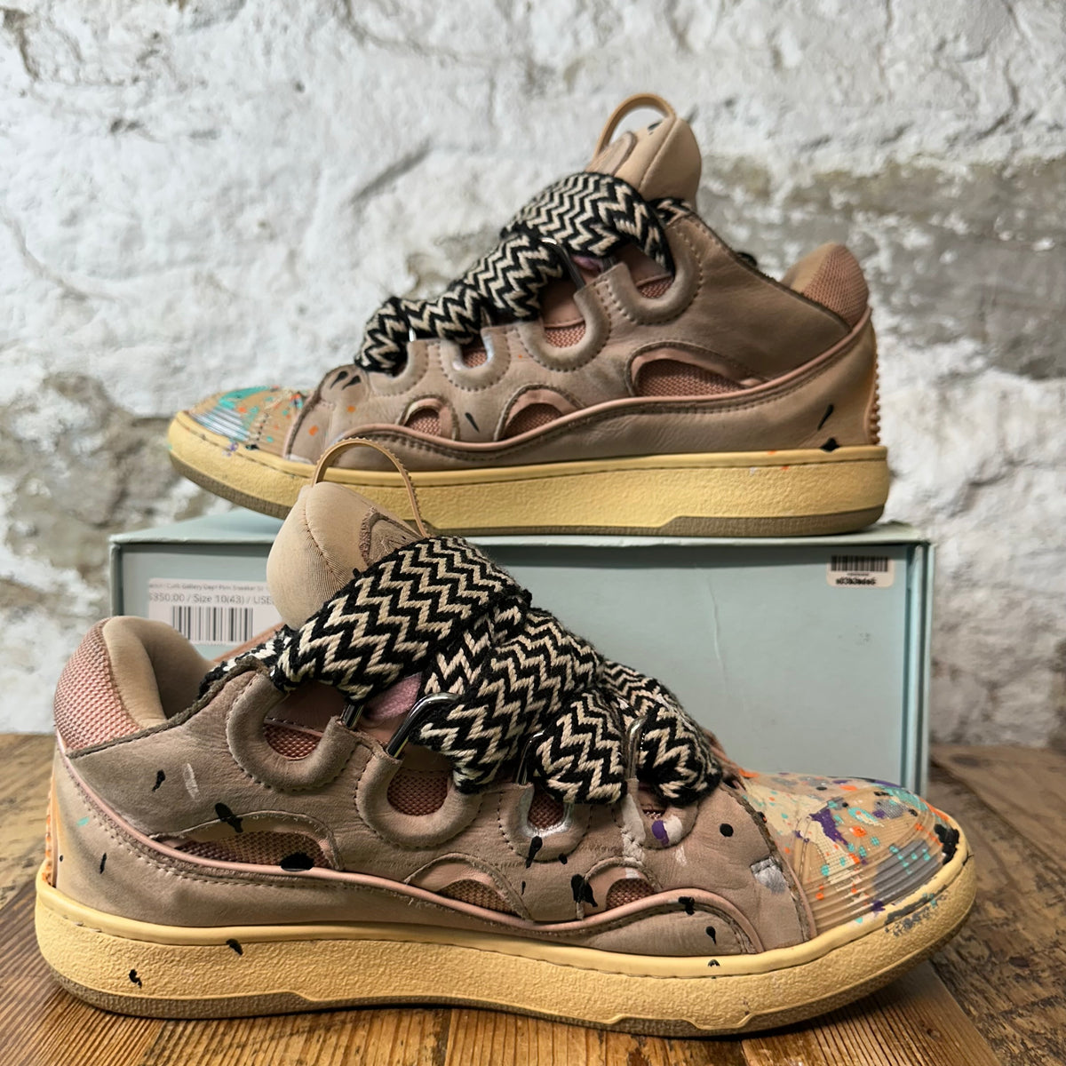 Lanvin Curb Gallery Dept. Pink Sneaker Sz 10 (43)