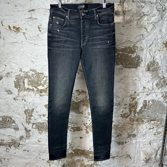 Amiri Plain Dark Grey Denim Jeans Sz 32