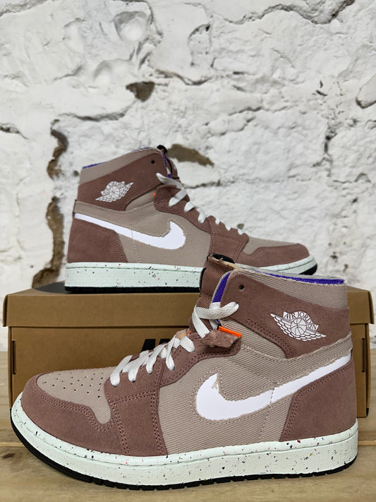 Air Jordan 1 Zoom CMFT Fossil Stone Sz 9 DS