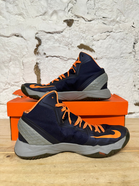 Nike Zoom Hyperdisruptor Dark Blue Orange Sz 10
