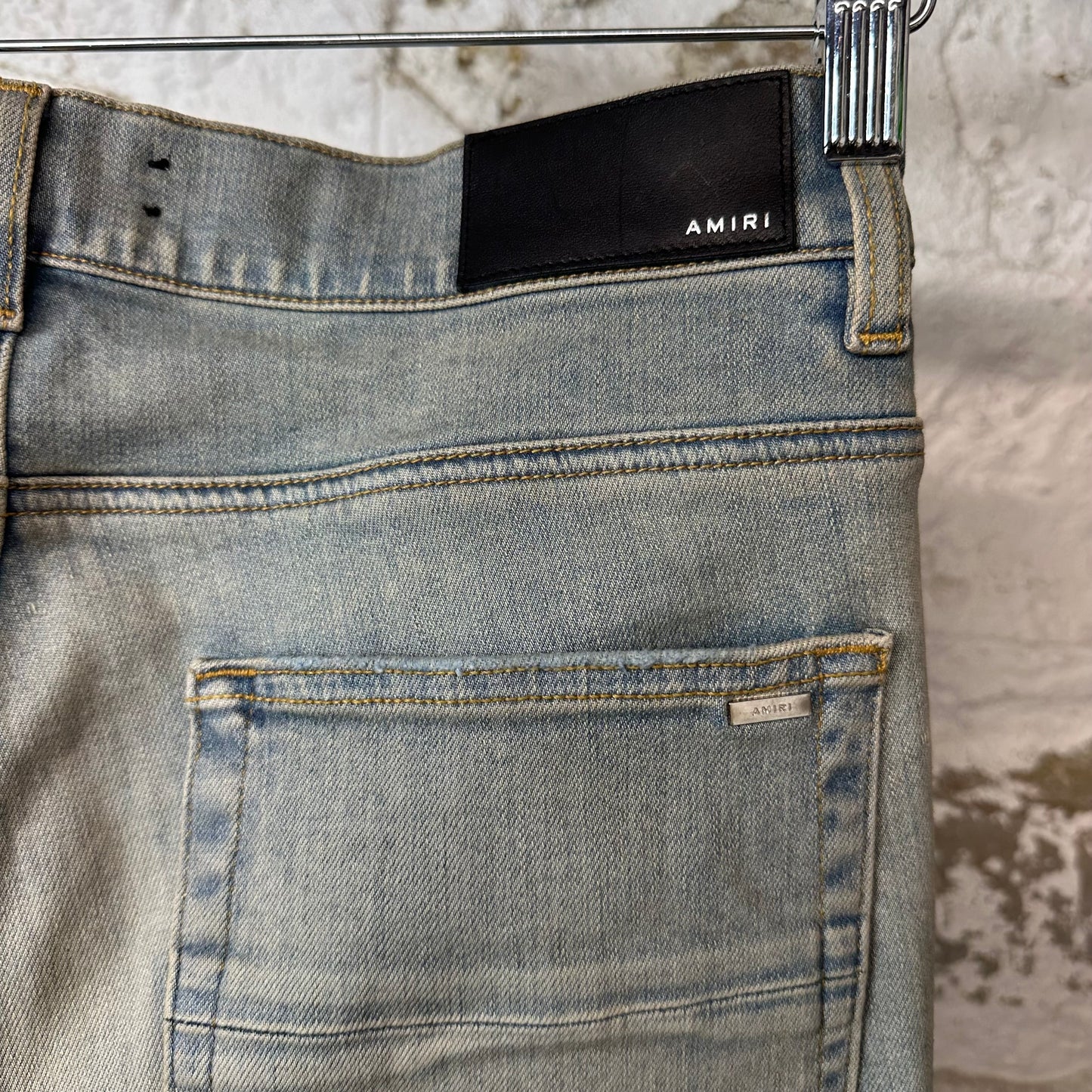 Amiri Plain Light Blue Denim Jeans Sz 32