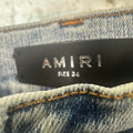 Amiri MX1 Crystal Washed Blue Denim Jeans Sz 34